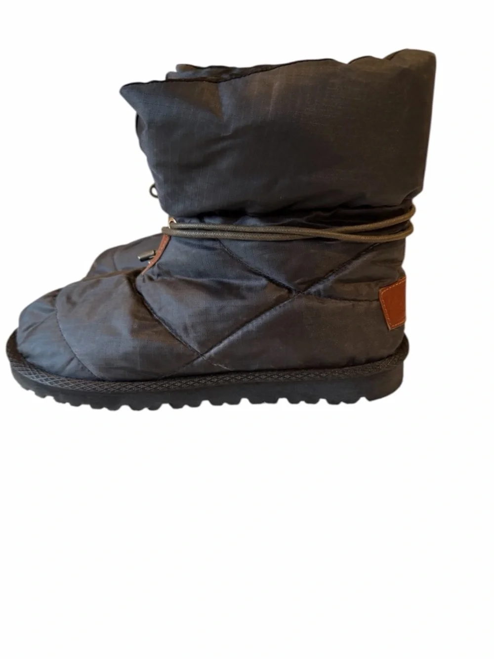 Portland Black Quilted Winter Snow Boots